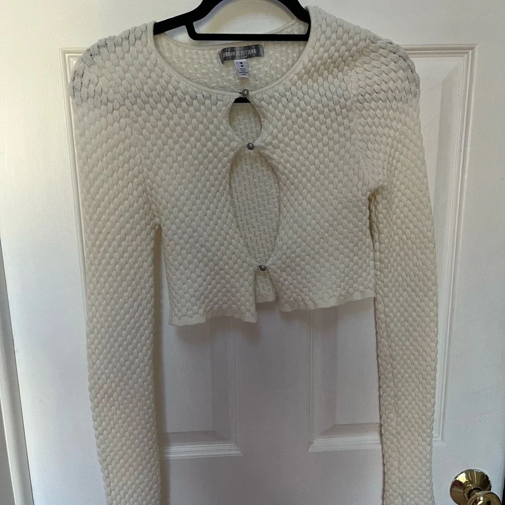 Urban Outfitters Cream Crew Neck Sweater - Picture 3 of 6